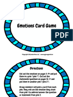 Task Cards Emotions Card Game K