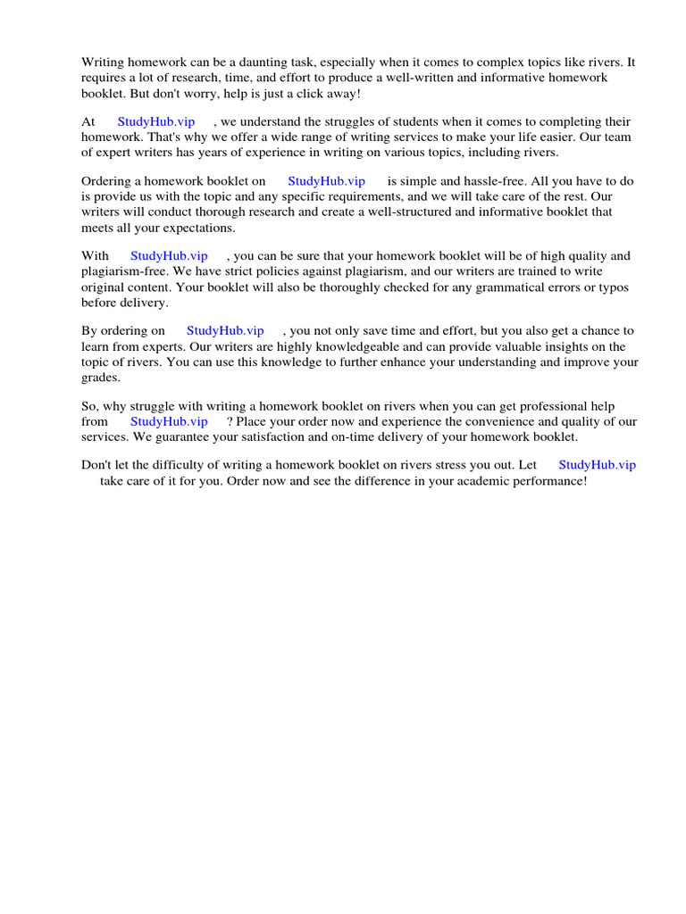 Rivers Homework Booklet | PDF | Facebook | Linked In