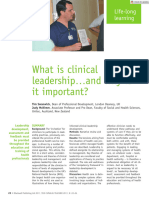 The Clinical Teacher - 2011 - Swanwick - What Is Clinical Leadership and Why Is It Important