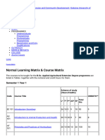 Department of Agricultural Extension and Community Development (DAECD) Sokoine University of Agriculture - Course Matrix - 1606743149184