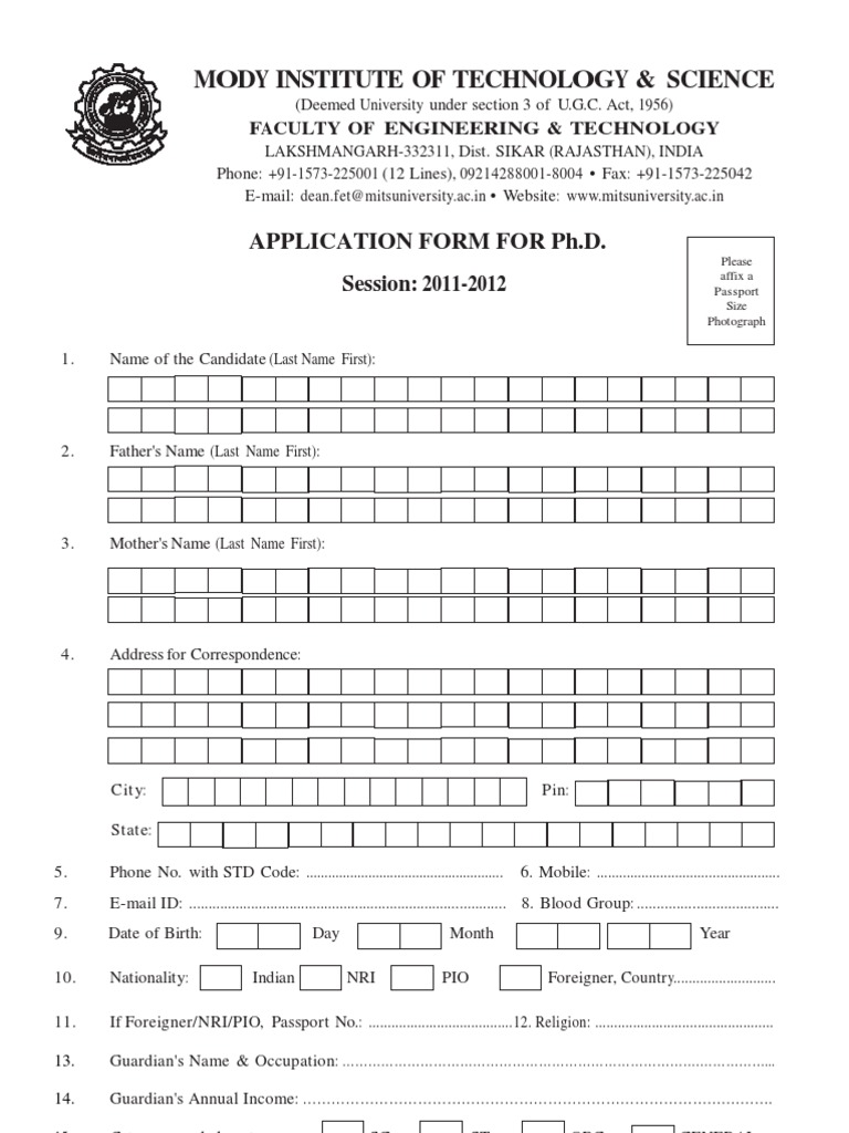 noun phd application form