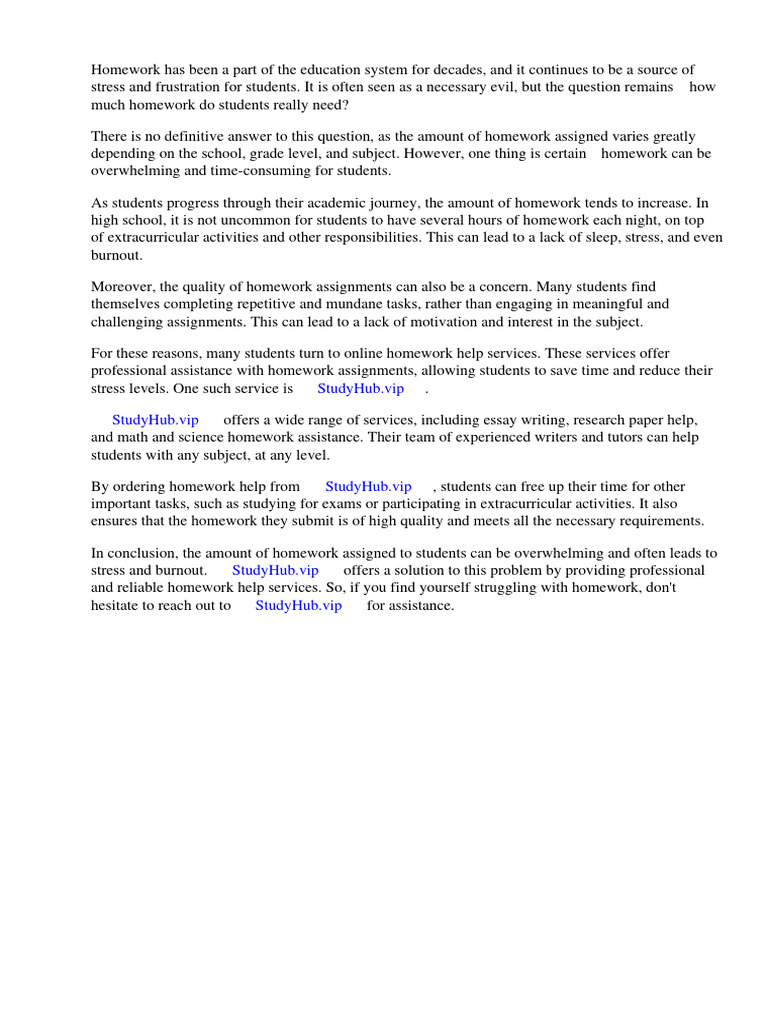how-much-homework-do-students-need-pdf-homework-teachers