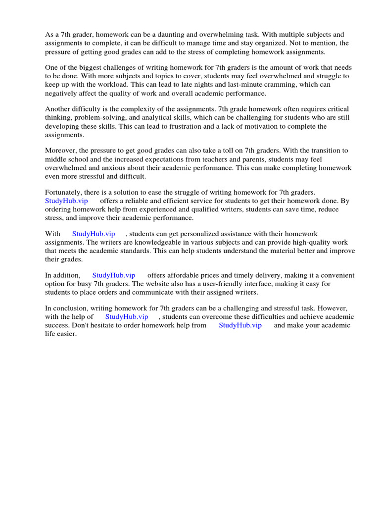 Printable Homework For 7th Graders | PDF | Worksheet | Mathematics