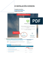 Manual de instalación Horizon 2020