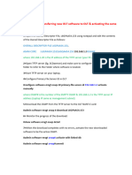 OLT - ONT SW Transfer Installation Procedure