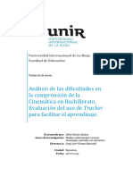 Paricio Muñoz ANALISIS DE LAS DIFICULTADES E N L COMPRENSION DE LA CINEMATICA