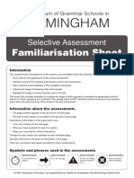 Birmingham Familiarisation Booklet