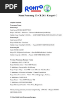 Untuk Pengumuman 2011 - PKM 4 Bidang | PDF
