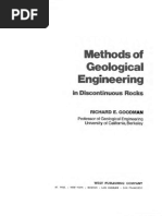 Methods of Geological Engineering in Discontinous Rocks