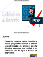 Calidad en el Servicio