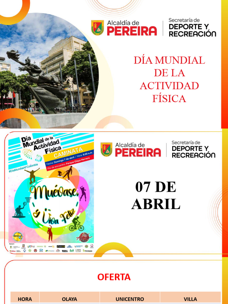 Presentacion Dia Mundial De Actividad Fisica Pdf