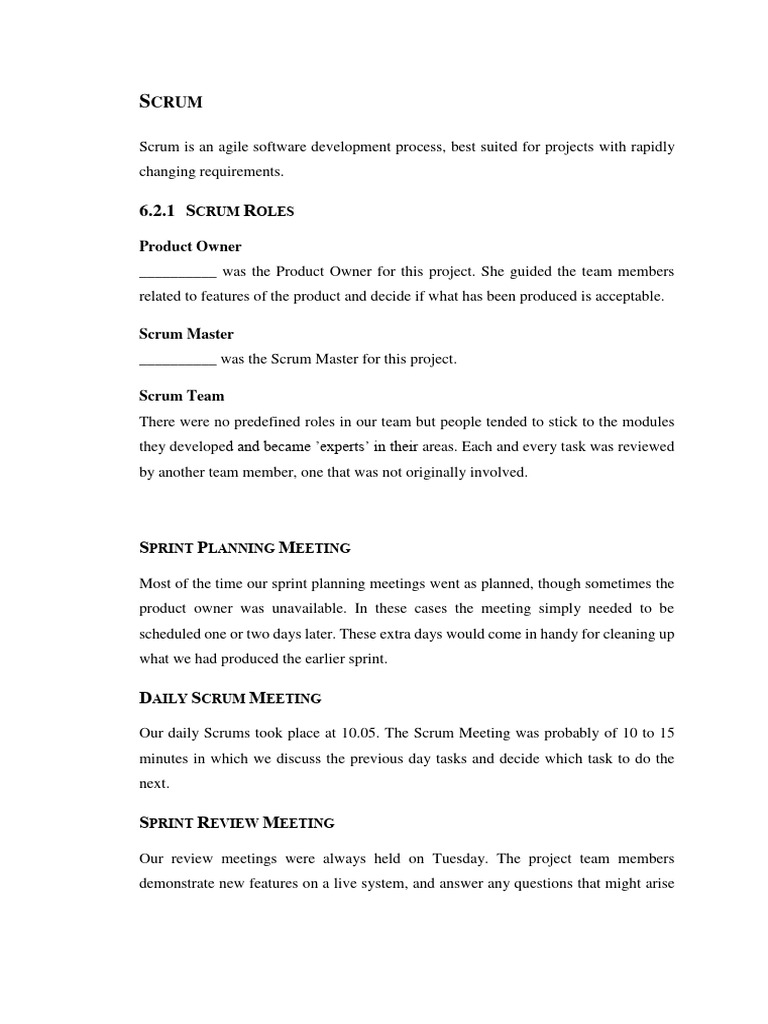 Chapter+4+Guide+ +Project+Plan | PDF | Scrum (Software Development ...