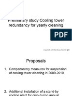 Preliminary Study Cooling Tower Redundancy For Yearly Cleaning