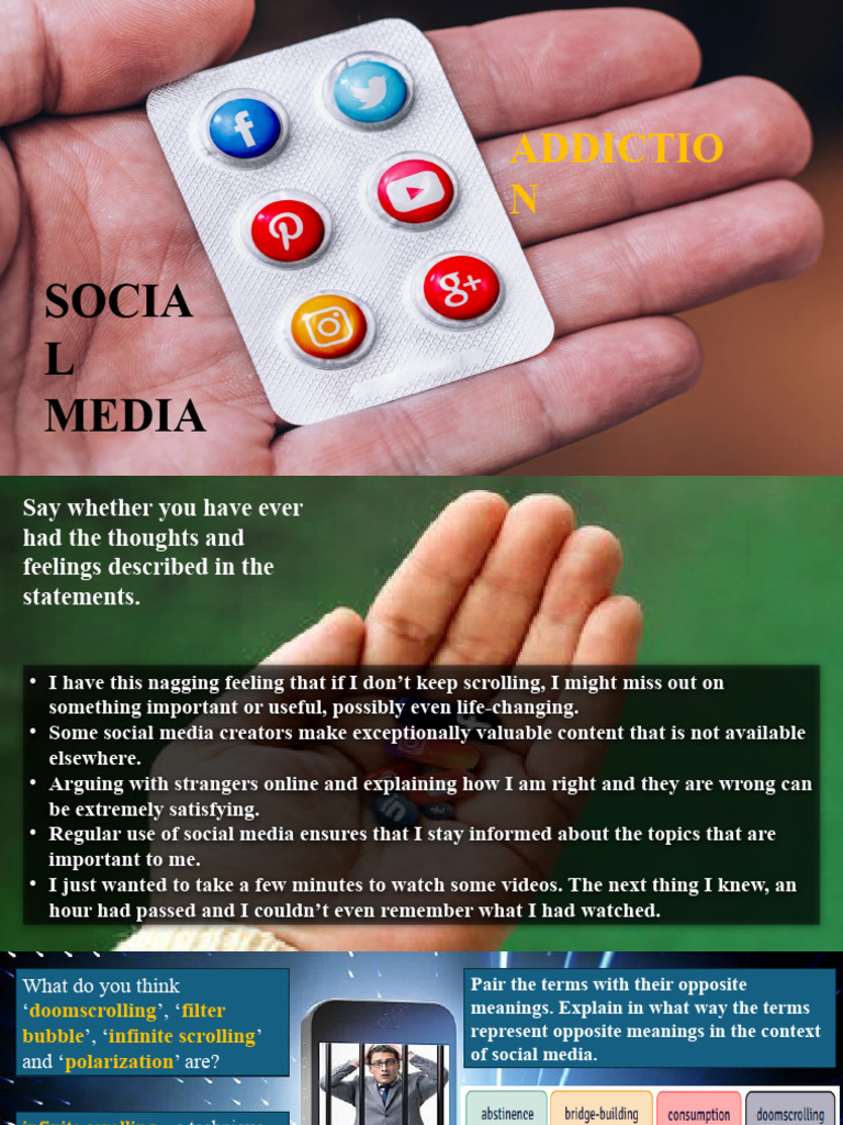 Social Media Addiction | PDF | Social Media | Popular Culture & Media ...