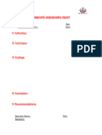 Angiography Discharge Sheet