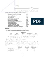 Managerial Accounting (MGM 5500) Student Names: - Date