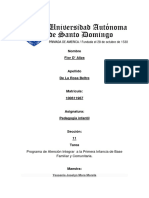 Actividad 7.2 Informe Sobre Los Programas de Atención A La Primera Infancia