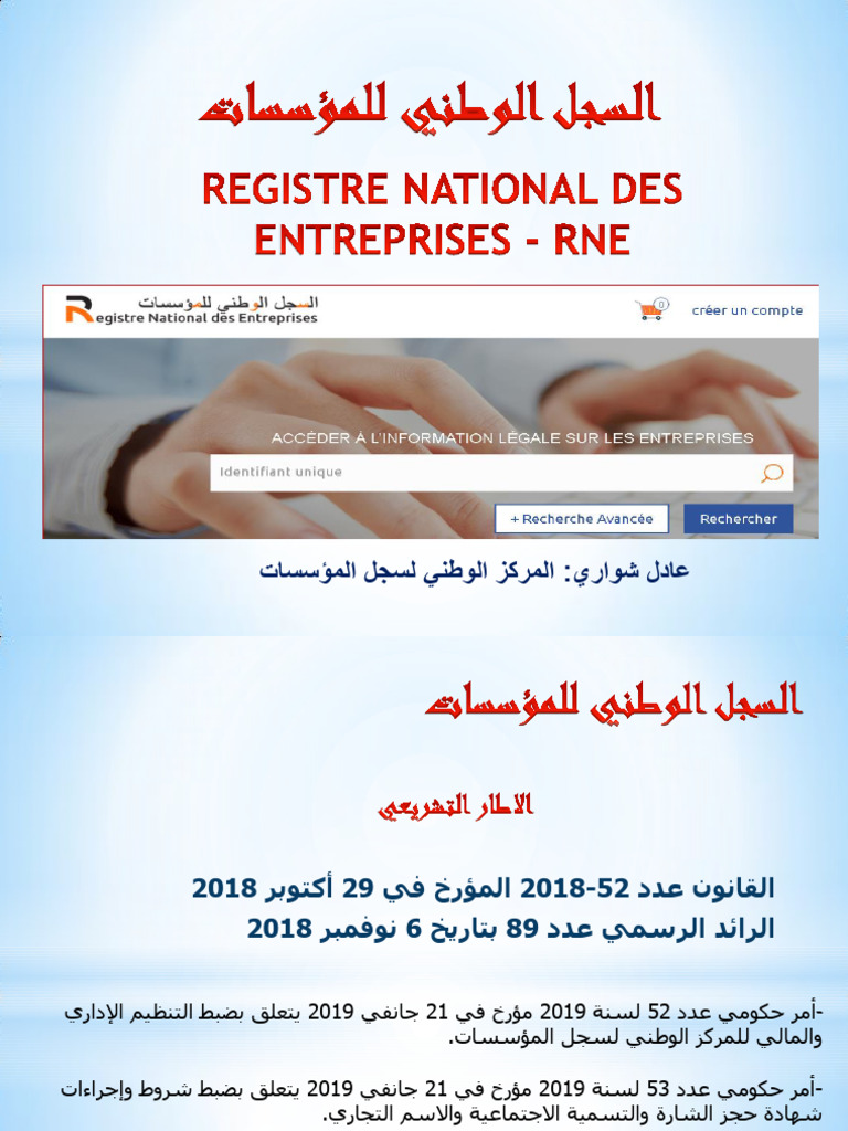 Présentation RNE | PDF