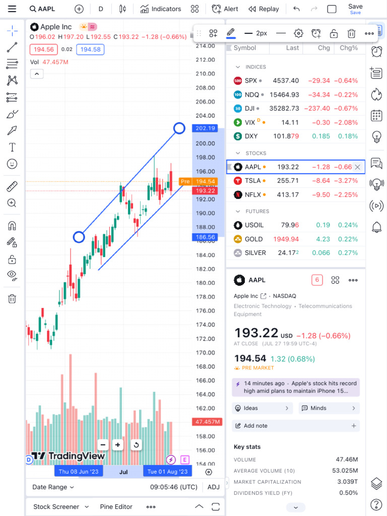 Apple Stock Performance Update | PDF | Private Sector | Securities (Finance)