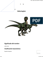 Velociraptor - Origens _ Orígenes