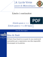 MI - 10. LiÌmits i continuitat - 1. LiÌmit x a c, k entre 0