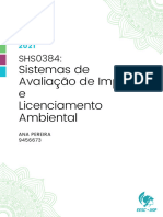 Sistemas de Avaliação de Impacto e Licenciamento Ambiental: Ana Pereira 9456673
