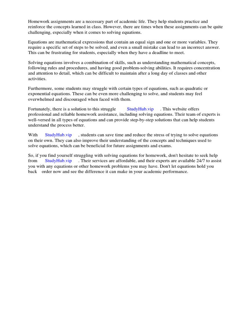 Homework Solving Equations | PDF | Worksheet | Spreadsheet