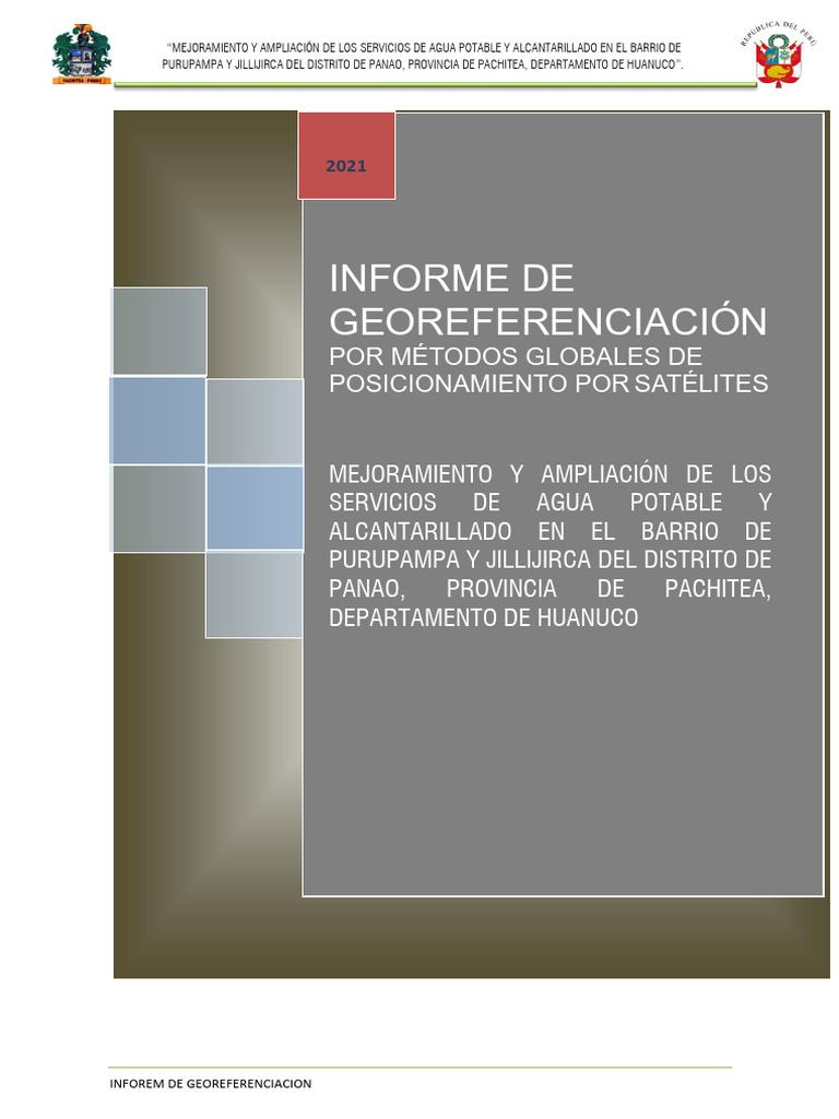 01 Informe Georef Purupampa Ok | PDF | Geodesia | Mínimos cuadrados