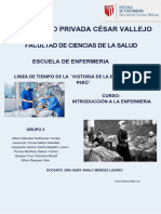Documento A4 Portada Enfermería Ilustrado Rojo Azul