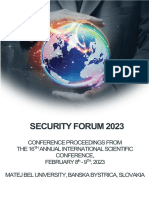 Security Forum 2023 - Conference Proceedings