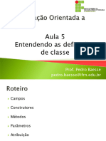 Aula 05 - Entendendo As Definicoes de Classe