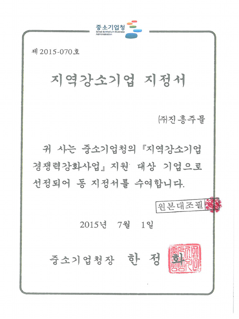 Local Leading Company Certificate | PDF