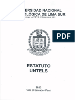 ESTATUTO DE LA UNIVERSIDAD NACIONAL TECNOLOGICA DE LIMA SUR 