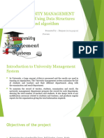 University Management System Using Data Structures and Algorithm