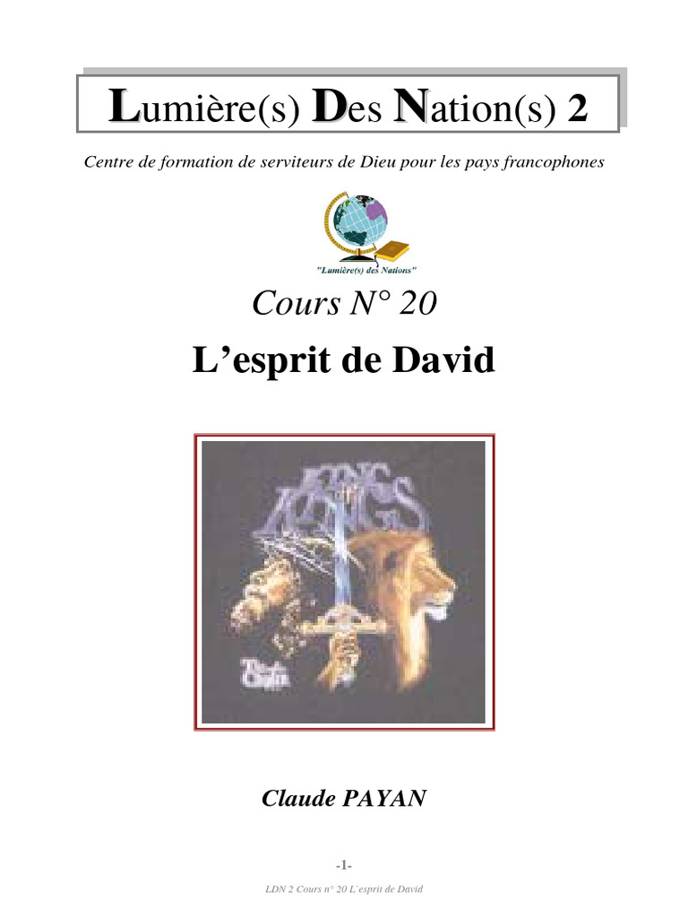 20 Lesprit de David | PDF | David | Dieu