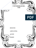 Universidad Del SUR: Docente Asignatura Alumn O Grado