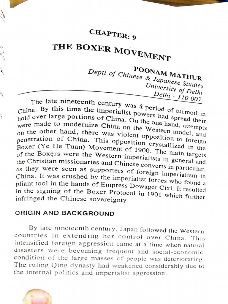 Boxer Movement | PDF