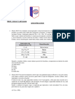 LISTA ENEM Função Quadratica