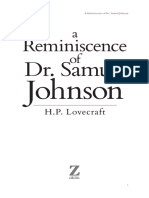 H.P. Lovecraft - (1917) A Reminiscence of Dr. Samuel Johnson (Interior)