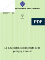 La Educación Social Objeto de La Pedagogía Social+--+