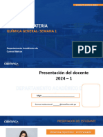 Quimica General Teo Sem-01 Sesión 01 2024 1 Quimica y Materia