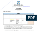 Calendario Evaluaciones 4°B 2024 IS