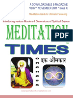 Meditation Times Nov 2011