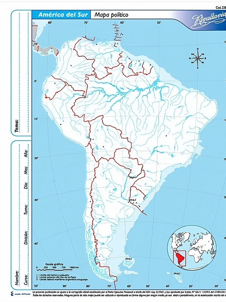 Mapa America Del Sur Politico Rivadavia Transformed | PDF