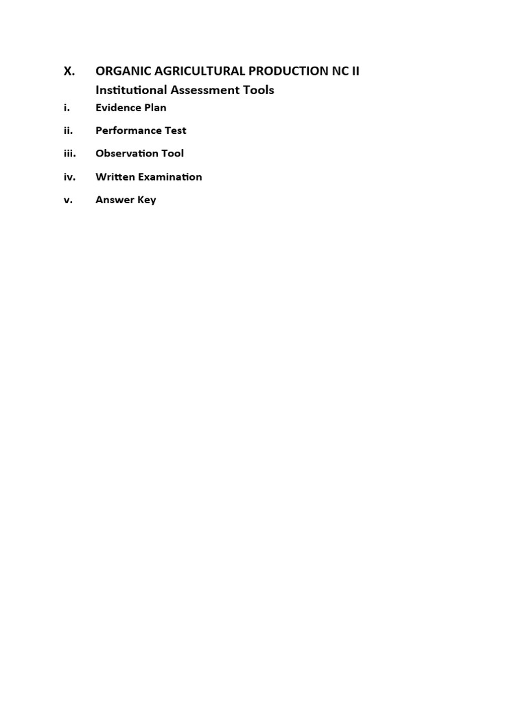 OAP Assessment Tools Overview | PDF