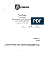 Psicología: Personalidad I