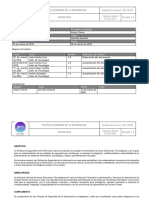 Politica General Seguridad de La Información Arcos BPO