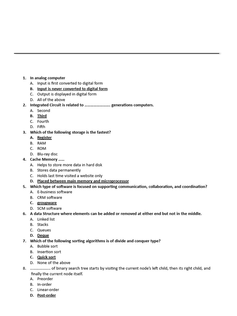 IT Officer Exam MCQs and Answers | PDF | Computer Network | Computing