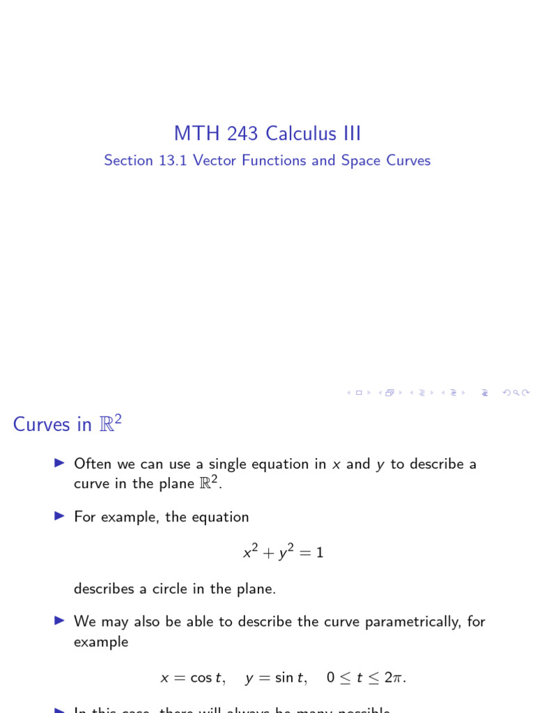 MTH+243+Section+13 1+slides | PDF