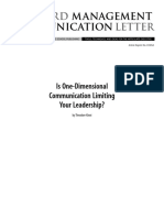 Is One Dimentional Communication Limiting Your Leadership (5P)